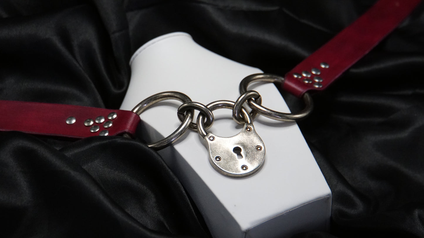 "CLEVY" BORDEAUX COLLIER CADENAS